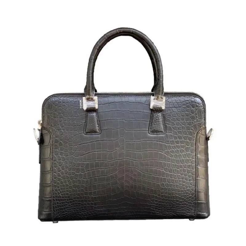 wanexing crocodile leather  male  business men briefcase  leisure  Single shoulder bag  fashion  trend  men handbag