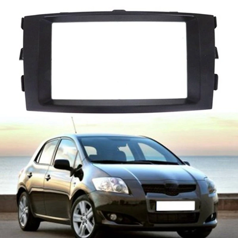 2Din Car Fascia for Toyota Auris 2006-2012 Stereo Fascias Panel Dash Mount Installation Car DVD Frame Kit In-Dash