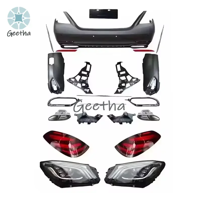 

SJC Auto Body Kit for Mercedes Benz S Class W221 Modified Body Kit Car Bumpers Tuning Parts Facelift Front Rear Bumper Grille