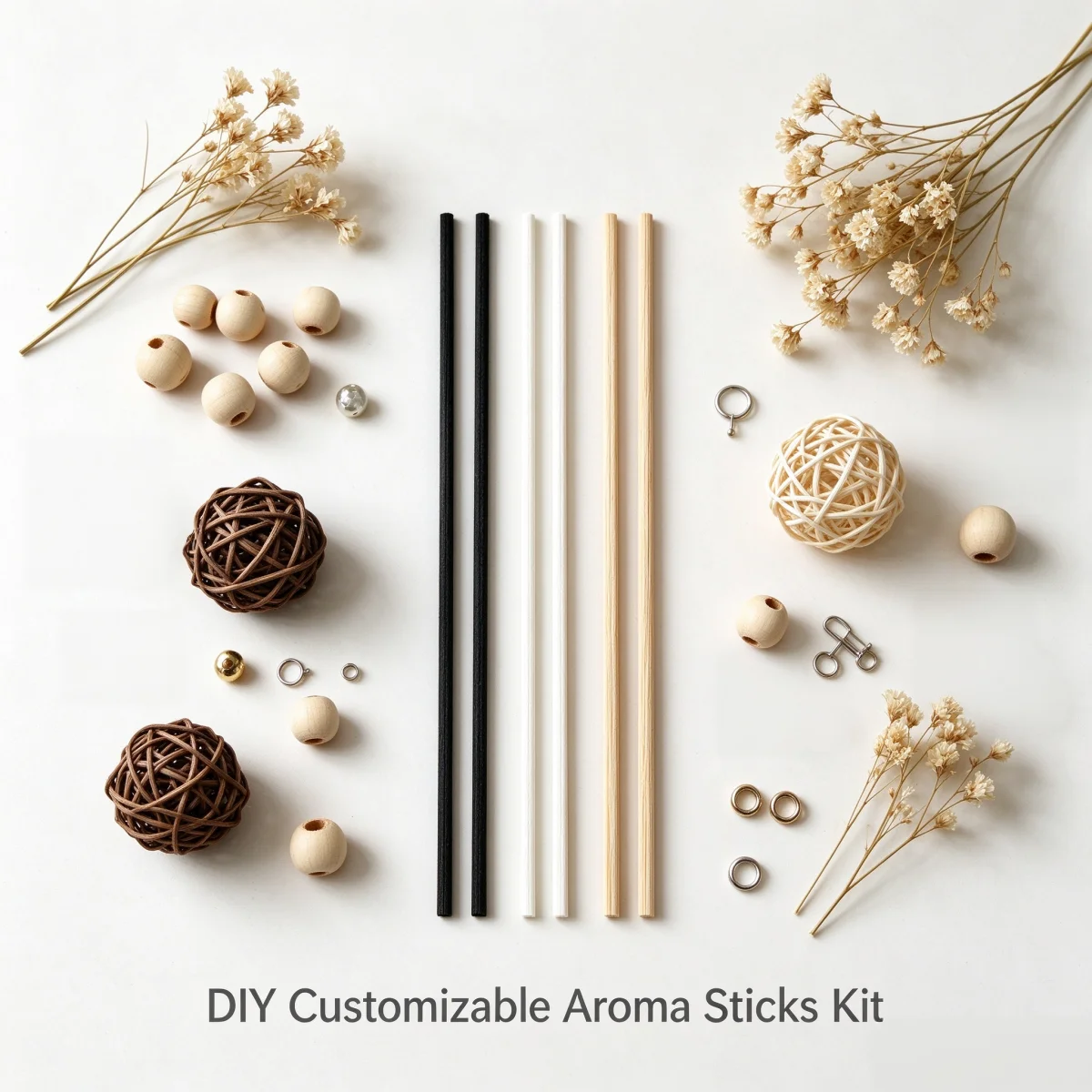 NEW 50pcs per Lot Fiber Reed Diffuser Sticks 3mmx24cm Rattan Home Fragrance Aromatherapy Sticks Lasting for Office Bedroom