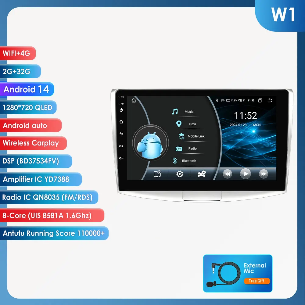 4G-Lte Carplay Autoradio 2din Android Autoradio Voor Volkswagen Vw Passat B7 Cc 2010-2015 Navigatie Gps Multimedia Head Unit Rds