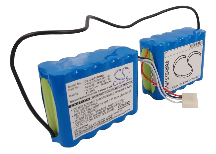 12.0V 7600mAh Medical Battery  M1943 B11187 0250861 for GE Moniteur Dinamap Pro 1000,DP1000,Pro 1000,Pro 1006,Pro 1008,Pro 1009