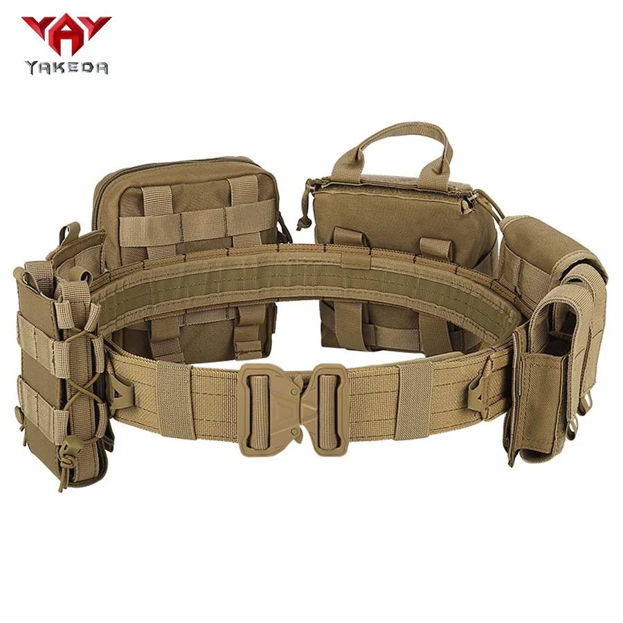 NONE YAKEDA Trainingsgürtel Outdoor Patrol achtteiliges Set, abnehmbarer und verstellbarer Trainingsgürtel 4
