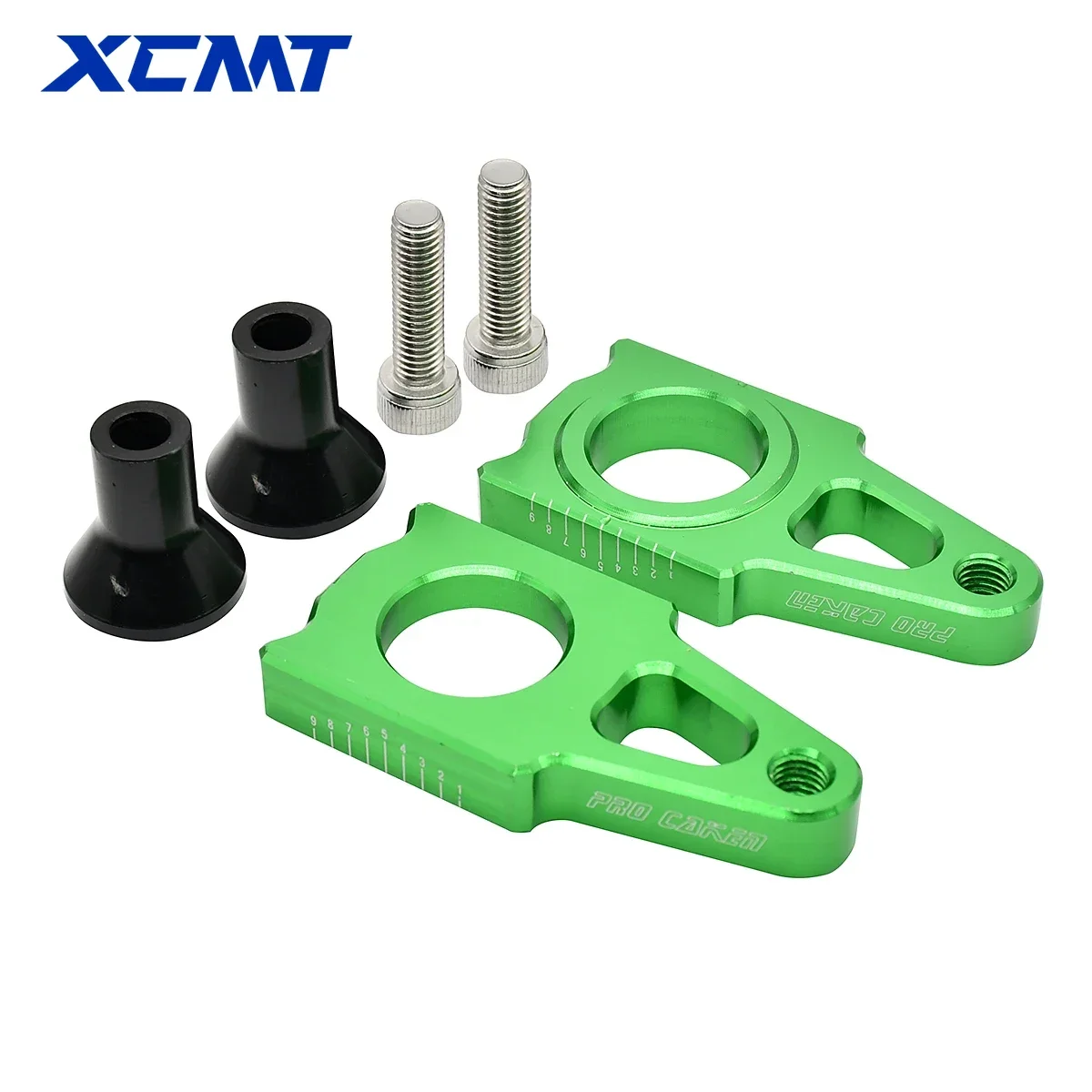 ตัวปรับโซ่เพลาล้อหลัง CNC สำหรับ Kawasaki Kx 125 250 250F 450F KX125 KX250 KX250F KX450F KLX450R 2003 2016 2018