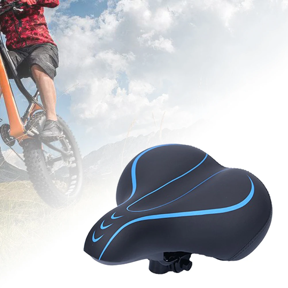 Anti-Vibration Ergonomic Seat For Mountain Road Folding Comfortable Ride Black Blue Saddle Road Bike Seat Mountain Bike