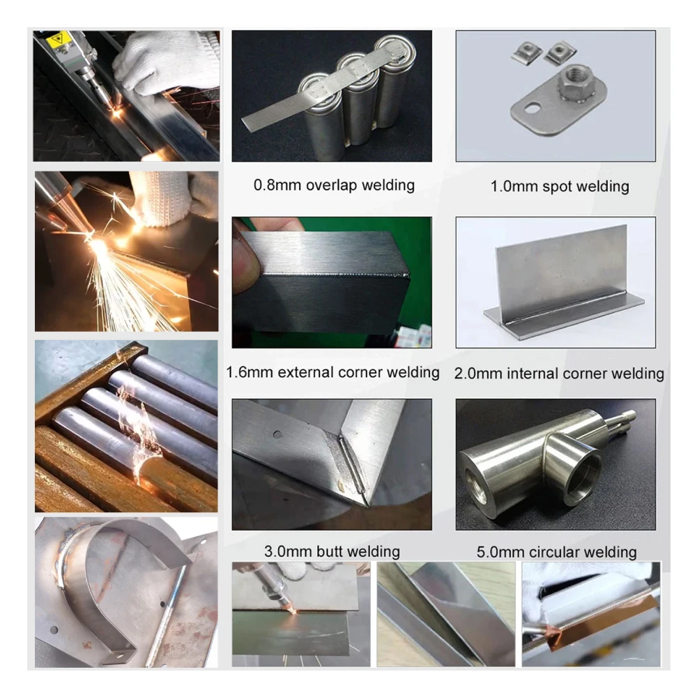 Small Water-cooled Handheld Fiber Laser Welder/Cutter 3000W Metal Laser Cleaning Machine