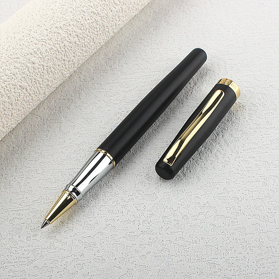 3 قطعة Duke 209 قلم الكرات الدوّارة الكلاسيكي برميل أسود ومشبك فضي قلم هدية للكتابة المتقدمة للأعمال والمكتب واللوازم المدرسية المنزلية