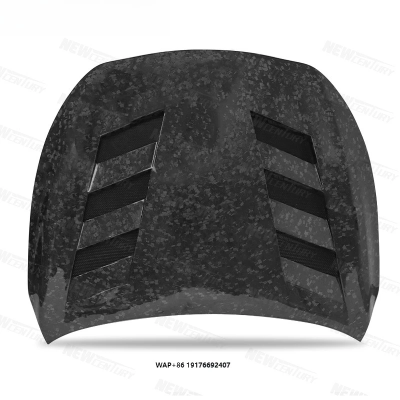 New 6-hole Forged Carbon Fiber Hood for 2016-2020 Infiniti Q60 with Bolts-Bolt-On Retrofit Upgrade