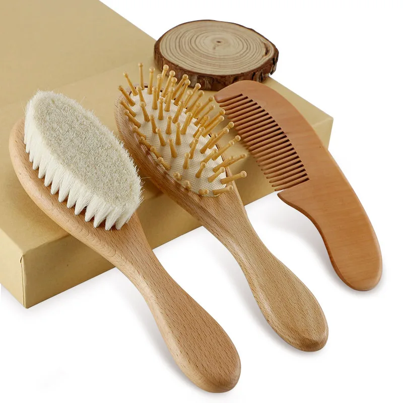 New Wooden Bamboo Hair Brush Air Massage Comb Anti-static Scalp Combs Airbag Hairdressing Healthy Reduce Hair Loss Styli