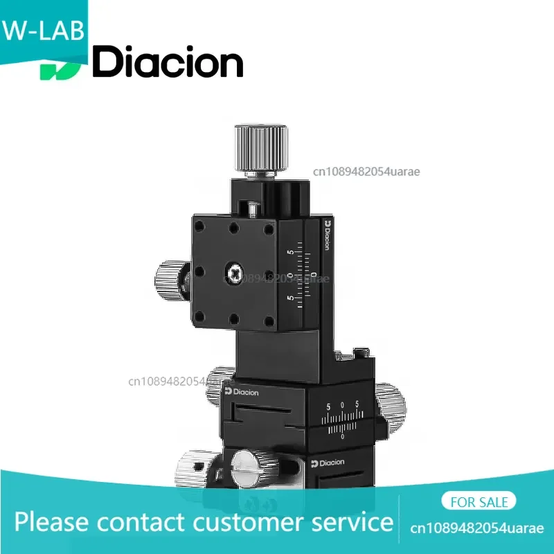 Diacion WEXYZ25 Manual Positioning Stage 25*25mm Dovetail XYZ-axis 3-Axis Direction Long Stroke Sliding Optics 1 Year