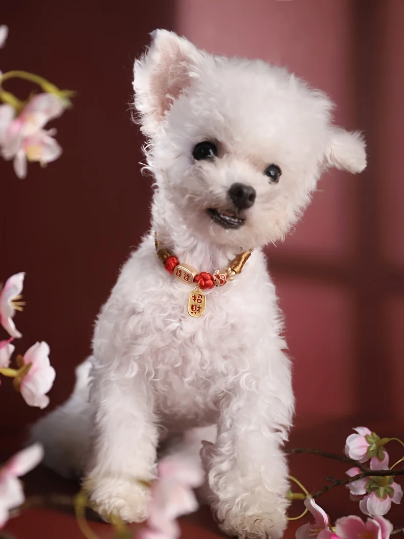 1 piece of cat necklace neck accessories pet scarf cloth doll cat kitten neck collar adjustable collar dog bow tie