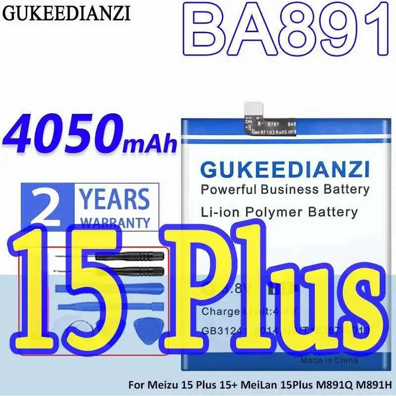 

4050Mah BA891 Reliable Power Supply Mobile Phone Battery For Meizu 15 Plus 15+ Meilan 15Plus M891Q M891H