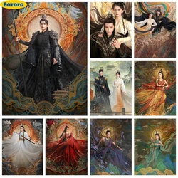 Till The End of The Moon Diamond Painting Fantasy TV Series Diy Diamond Embroidery Cross Stitch Home Wall Decor Fan Collect Gift