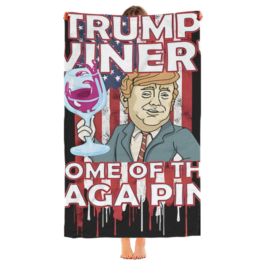 Trump Ultra Maga Mega Pint Beach Towel  Poncho Bathing Towels Cover-ups Quick Dry Sand Free Yoga Spa Gym Pool