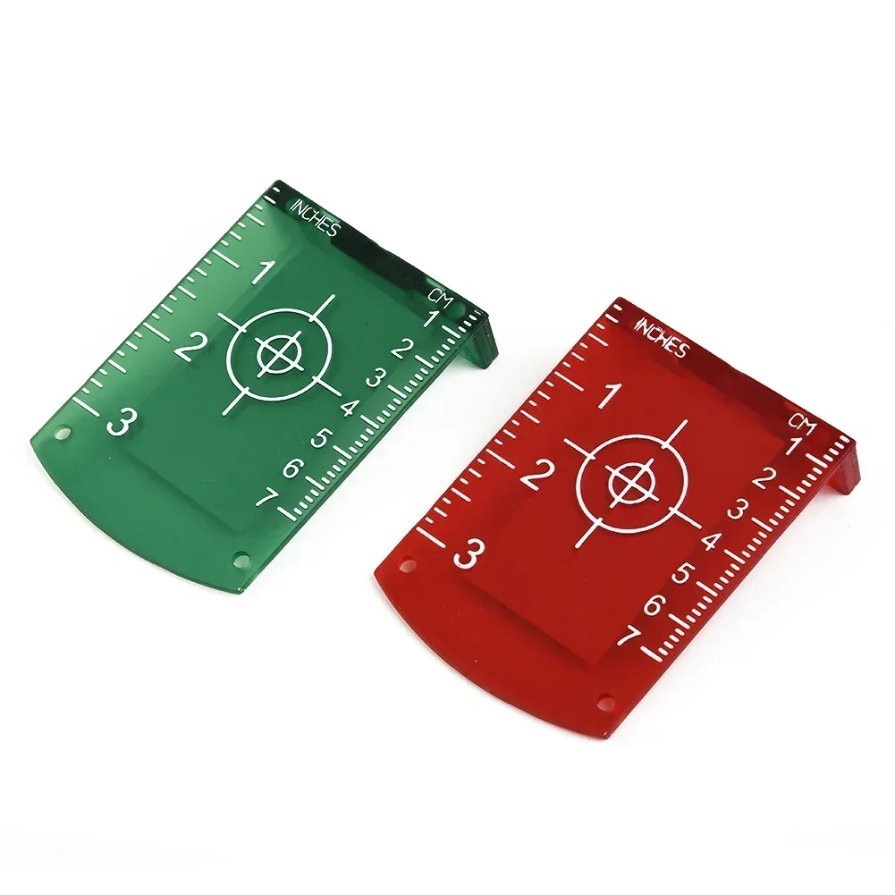 Plastic Lase Target Card Plate 10cmx7cm Inch For Green Red Lase Level For Line Lasers Reflective Magnetic Plate Laser Target