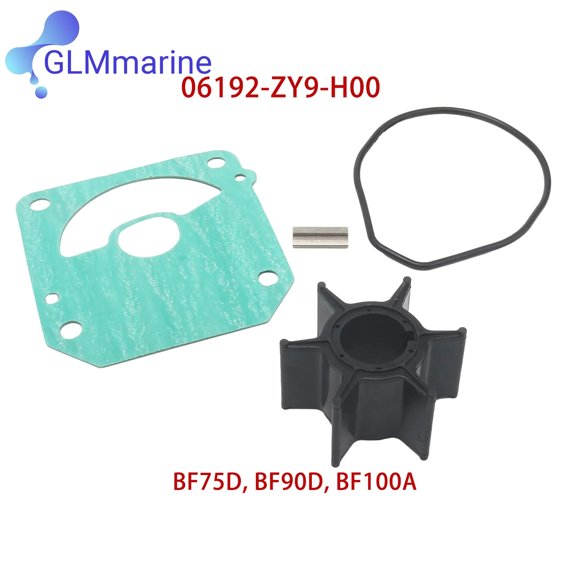 Outboard Impeller Service kit Fits for Honda 4 Stroke BF 75 90 115 130 135  150 175 200 225 250 HP Motor 06192-ZY9 06192-ZW1