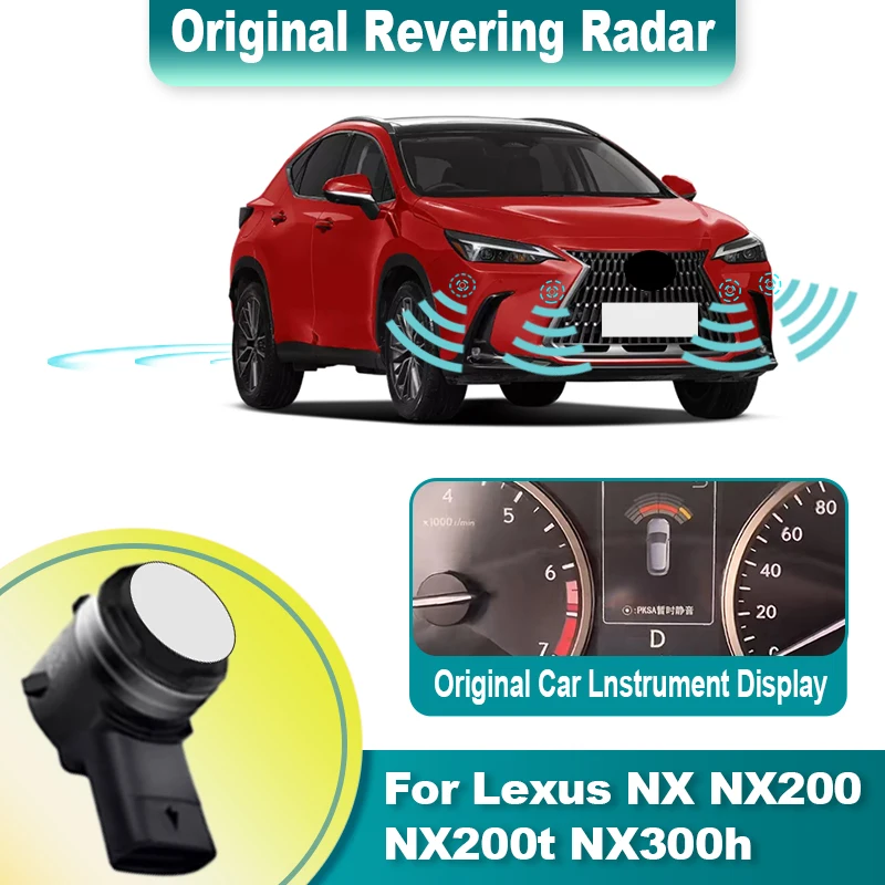 Parking Sensor Kit Display Screen Assistance Backup Radar Buzzer System For Lexus NX NX200 NX200t NX300h AZ10 2017 to 2023 2024