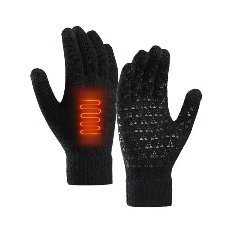 

Women's Winter Touchscreen Gloves Warm Knitted Non Slip Touchscreen Gloves Knitted Winter Gloves With Touchscreen Fingers