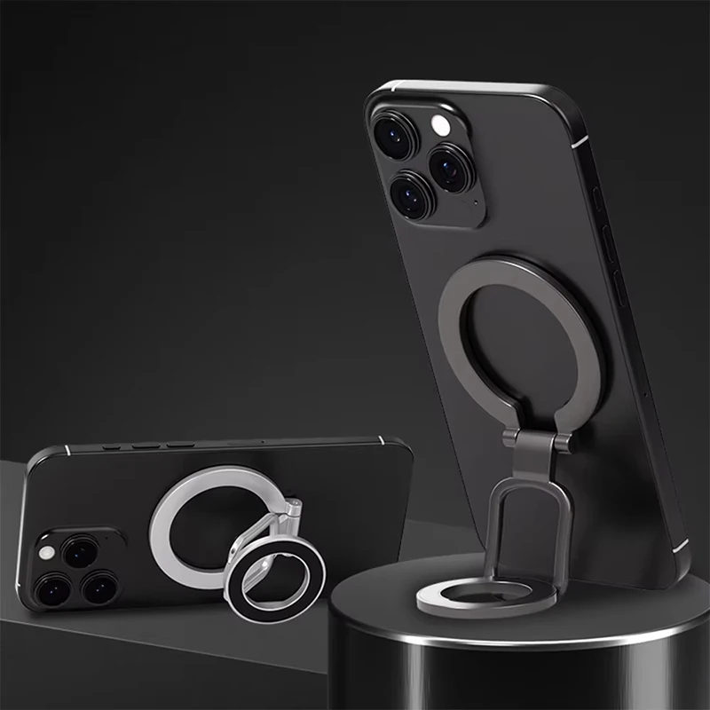 

Складной двусторонний магнитный держатель для телефона для Apple Magsafe iPhone 16 15 14, универсальная складная автомобильная магнитная подставка для спортзала