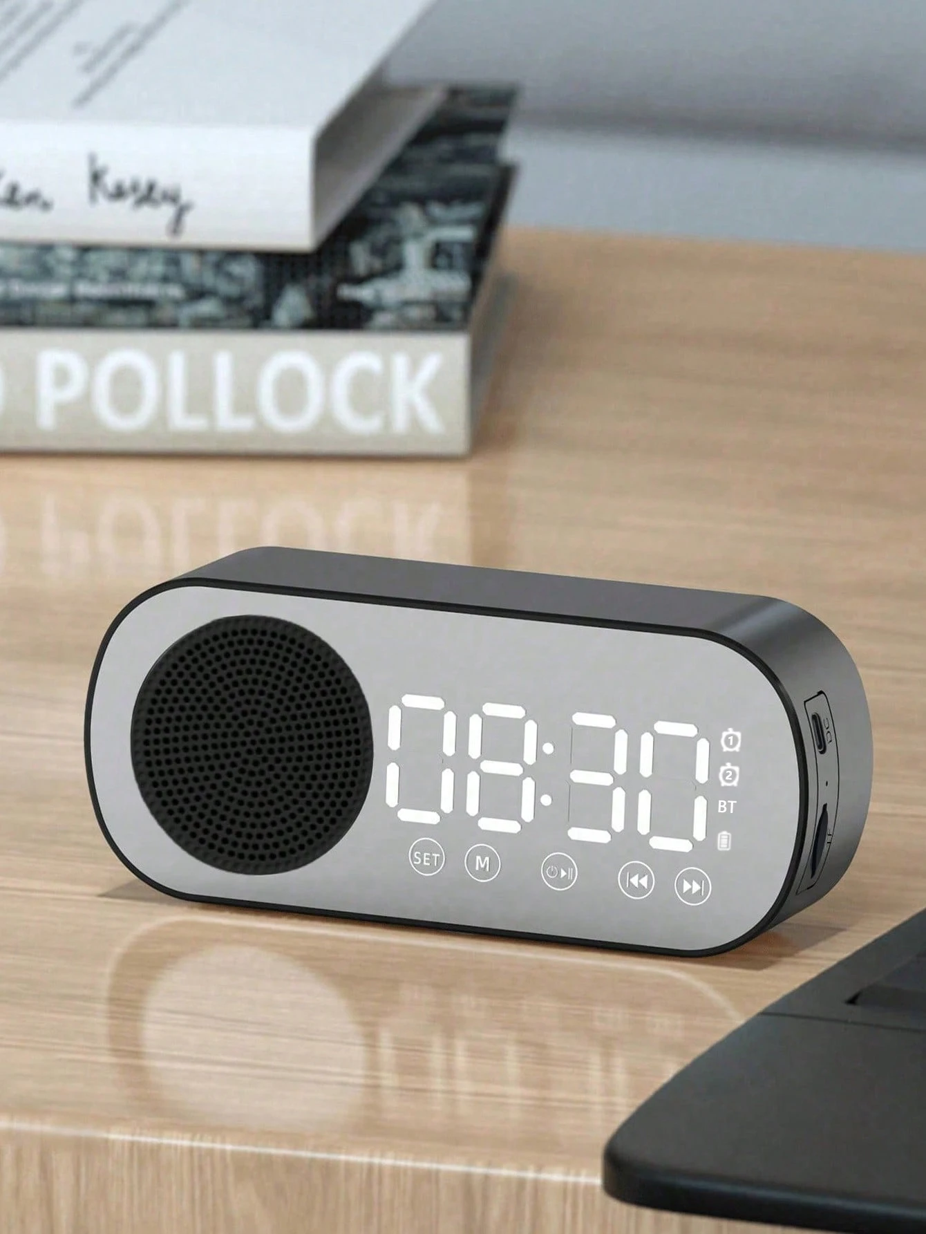 Wireless Bluetooth Speaker, Multi-functional Loud Subwoofer Clock, Mini Smart Alarm Clock Speaker
