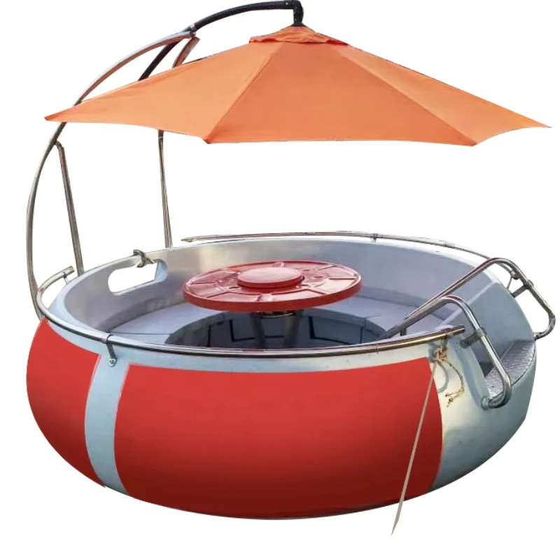 Inflatable Catamaran Sail Power Submarine Underwater Landing Craft BBQ Donuts Big Boat