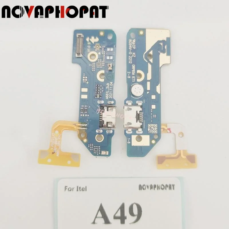 Novaphopat For itel A49 A661L USB Dock Charger Port Plug Jack Microphone MIC Flex Cable Charging Board