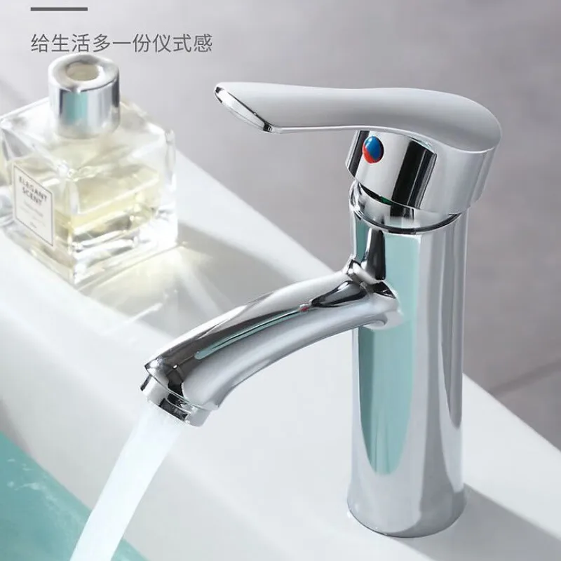 

Смеситель для ванной комнаты с горячей и холодной водой, однорычажный, для раковины, умывальника, столешницы, для дома