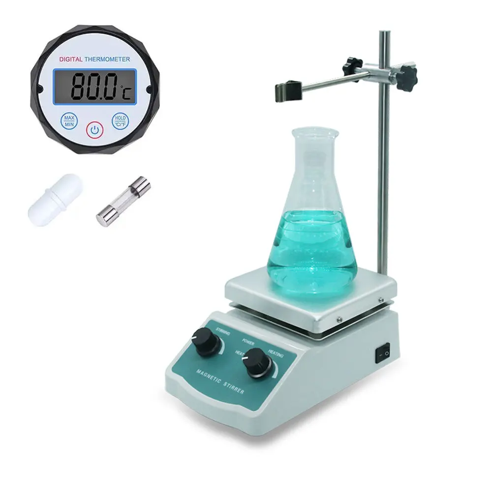 Lab 100-2000rpm Heating Aluminum Hotplate Stirring Digital Magnetic Stirrer Laboratory Hot Plate Heating Magnetic Stirrer