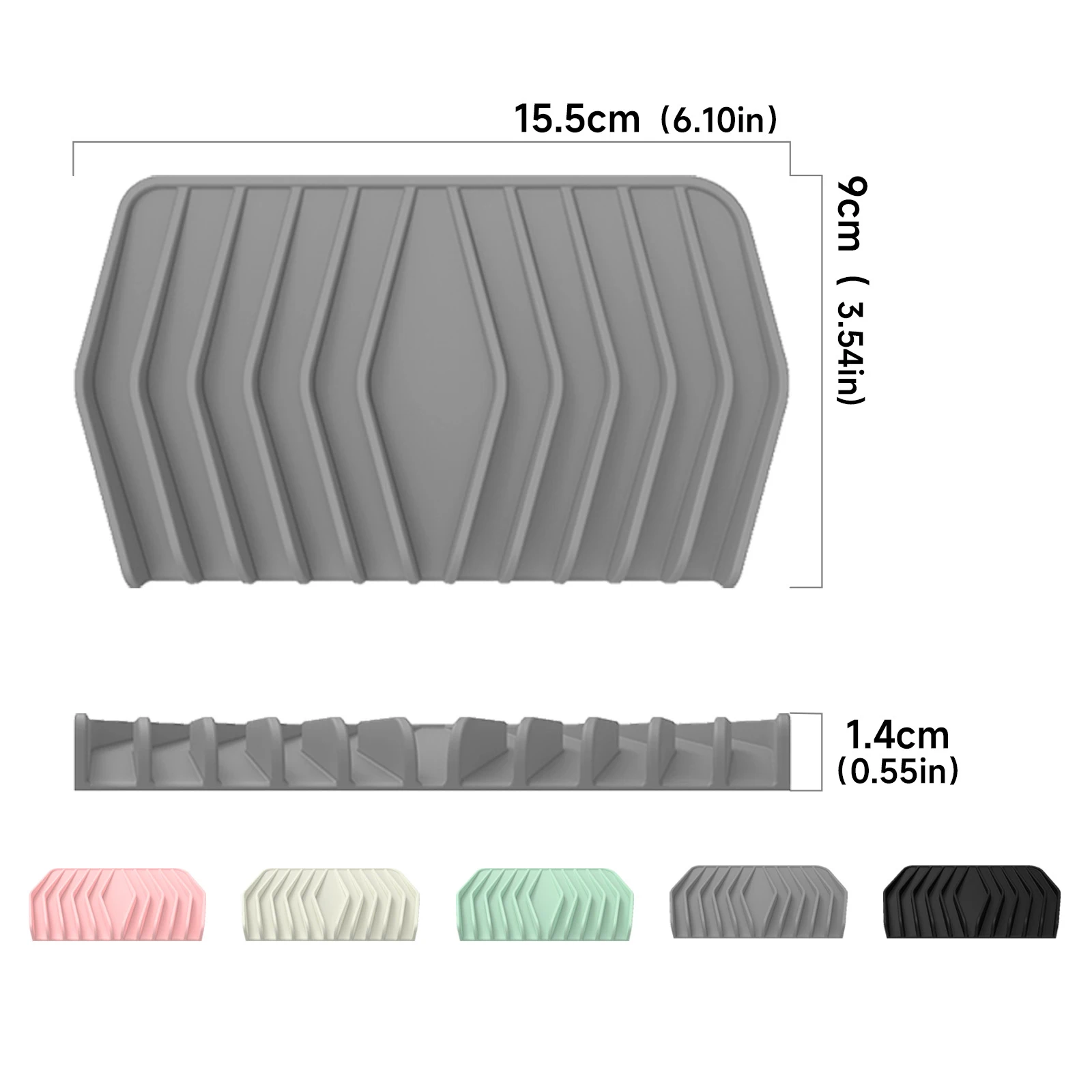 Silicone Soap BoxJapanese Bathroom Drain RackNon-punching Soap BoxHousehold Drain BoxPortable Soap Box new 2024