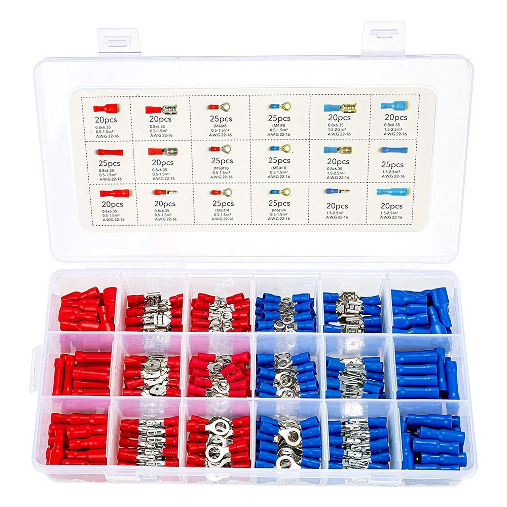 400PCS Car Electrical Terminal Connector Crimp Connector Lengya Terminal Combination Set Electrical Crimp Terminal