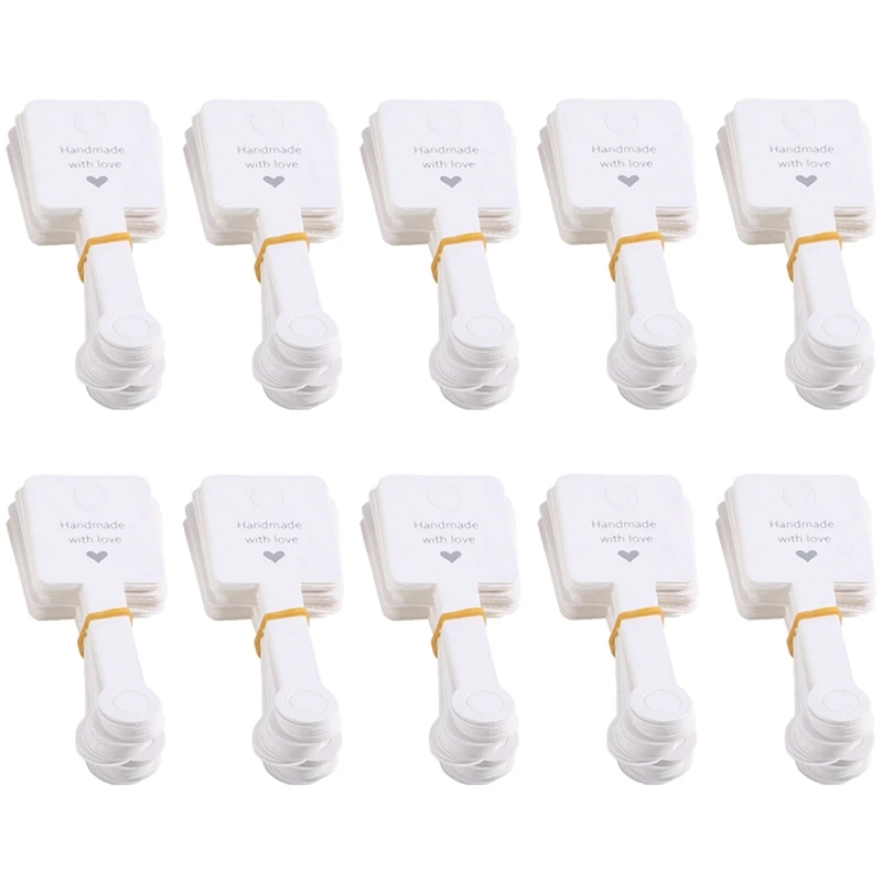 500 PCS Handmade With Love Mini Gift Paper Tags Gift Labels Paper Kindness For Gift Wrap, Wedding