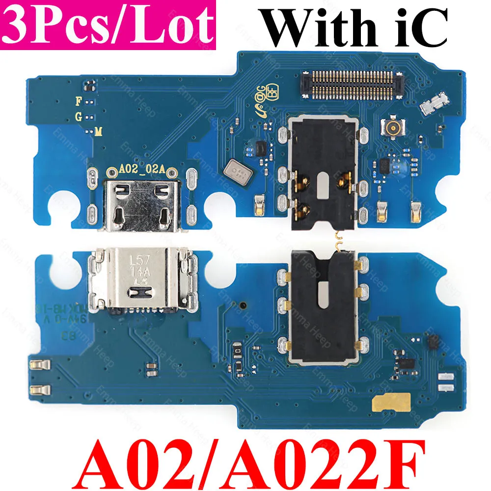 3Pcs USB Charge Board for Samsung Galaxy A01 A03 Core A02 A03 US A04 A10 A11 M11 US A12 A13 M13 Charging Port Board Flex Parts