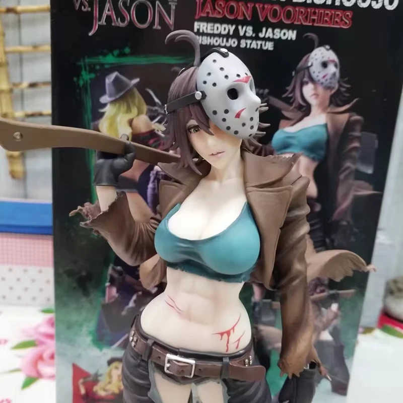 Figura de Freddy Vs Jason, figura de Anime de Freddy, figura femenina Ver Jason, estatua de Pvc Gk, modelo de colección de muñecos, adorno, juguetes de escritorio, regalo