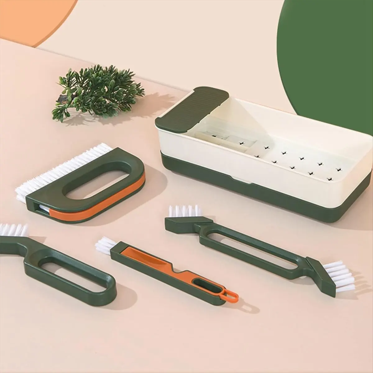 N14R Top Multi-Purpose Brush Tile Floor Brush Household Stove Brush Corner Window Grooves Cleaning Brush Yellow