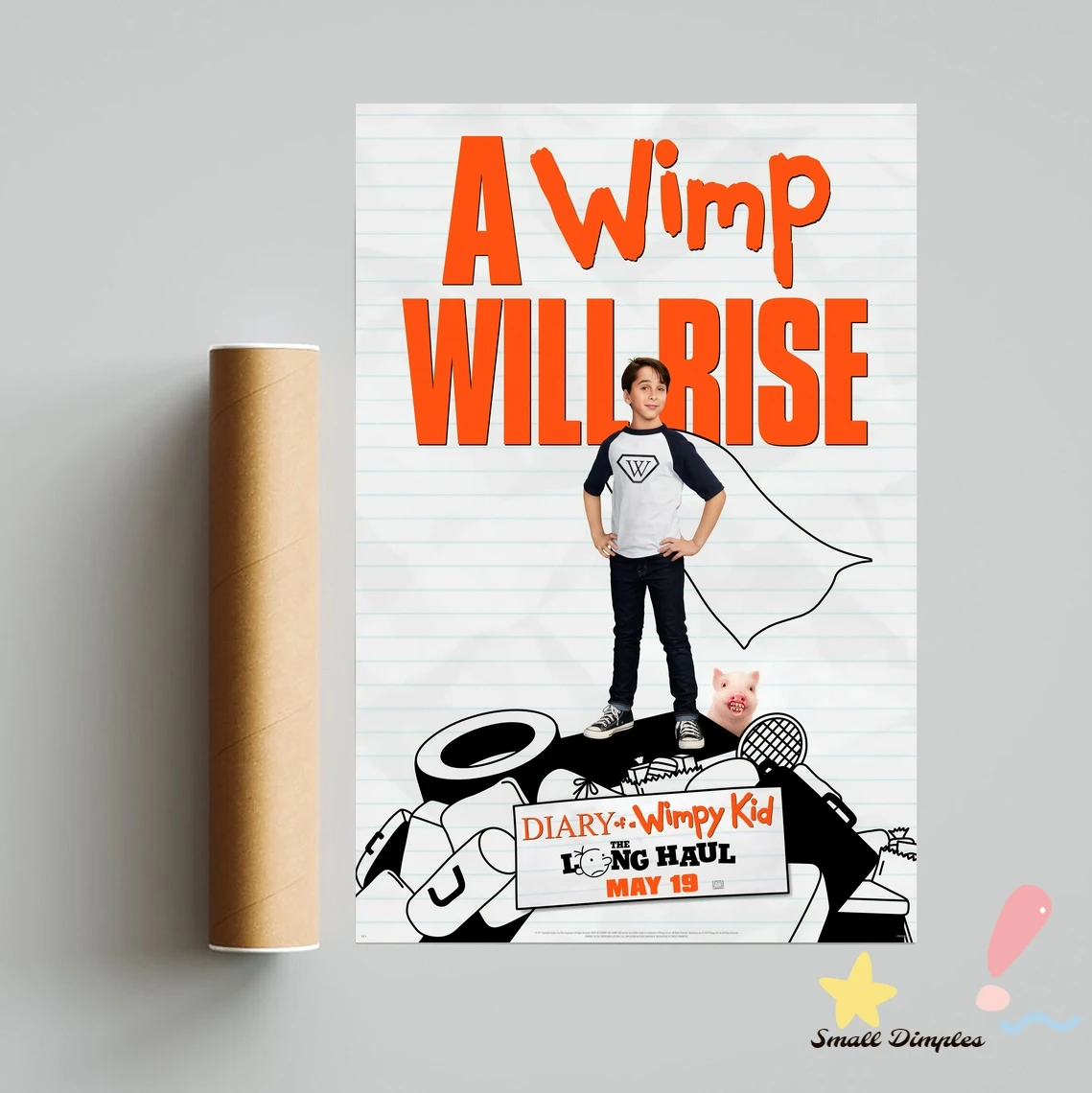 Diary Of A Wimpy Kid The Long Haul Movie Poster Canvas Art Print Home Decoration Wall Painting ( No Frame )