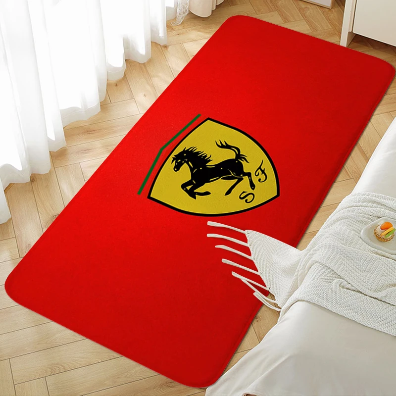 Veranda Floor Mat A-Ferraris Washable Non-slip Kitchen Rug Aesthetic Carpet for Bedroom Room Decorating Items Entrance Doormat