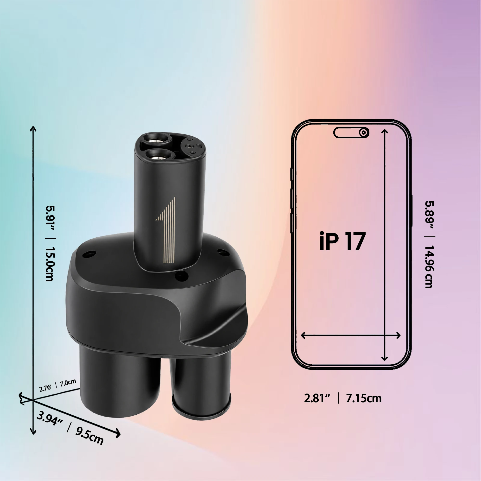 FITMPH Cybertruck-Konverter, 2-in-1-Adapter CCS2+Typ 2 zu NACS Tesla DC&AC, 250kW für Model 3/X/Y/S, max. 250V 32A – Detail 2