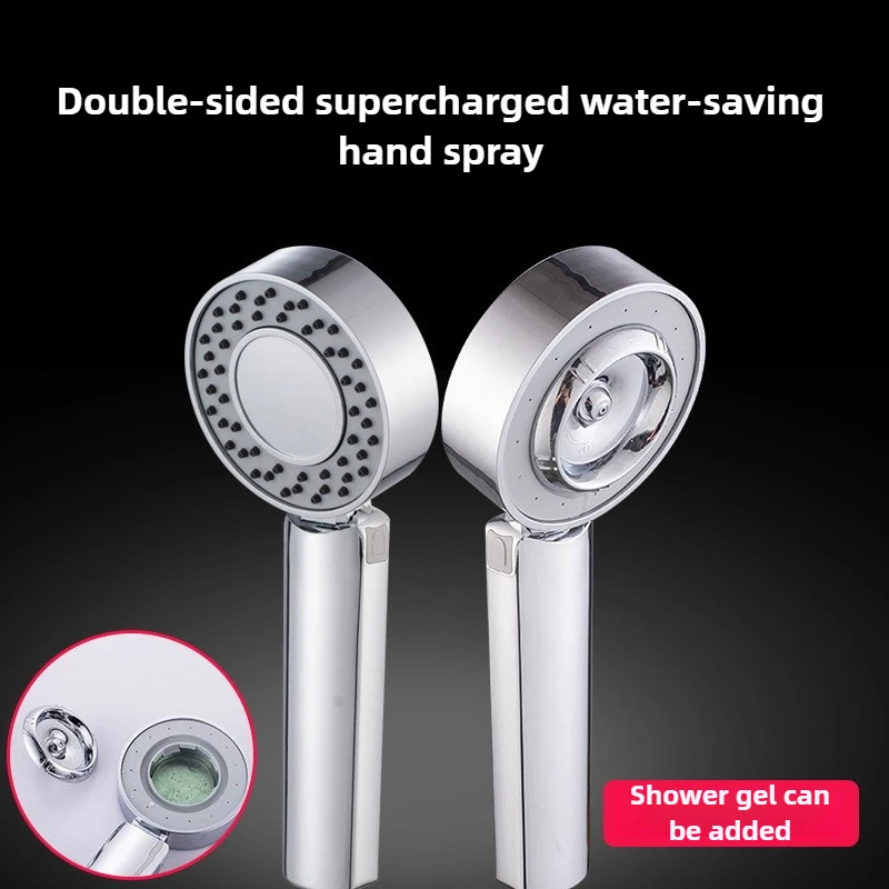 High Pressure Handheld Shower Head 3 Mode Rainfall Showerhead Dual-nozzle Sprayer Water Saving Shower Mixer Bathroom Accessories