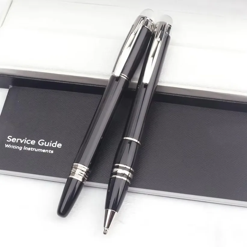 Bolígrafo elegante Star MB, bolígrafo Rollerball para escribir, plumas estilográficas de goma negra de Metal con diamante, suministros de oficina, papelería