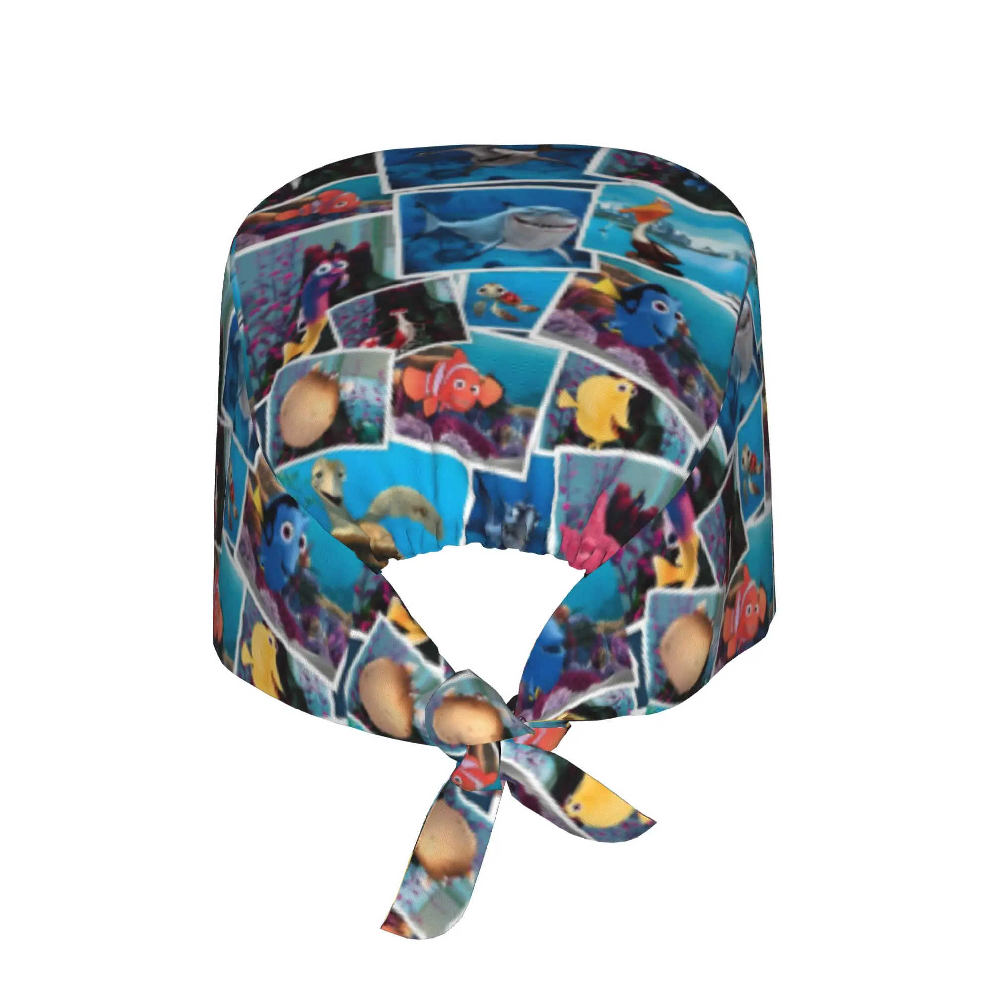 Custom Findinges Anime Nemoes Cleaning Working Cap Cool Men Women Fish Scrub Cap Surgicals Hat Nurse Scrubs Hat For Dentist