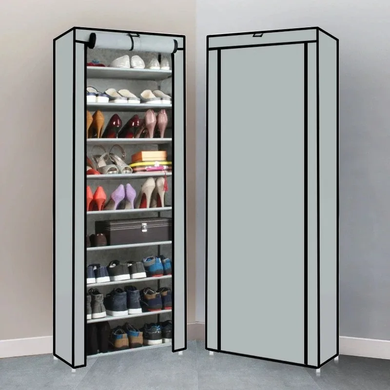 Dustproof Shoe Storage Rack Organizer Multilayer Nonwoven Shoes Storage Cabinet Home Hallway Space-saving Cabinets Shoe Shelf
