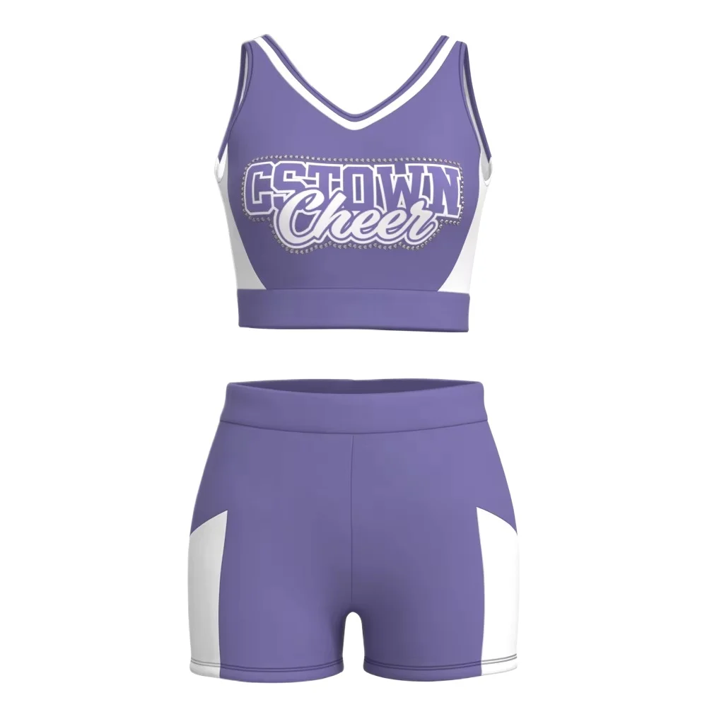 

Cheerleading Practice Bra Purple Cheerleading Uniform