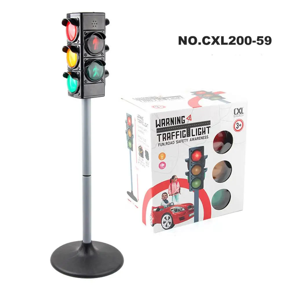 1 Set  Simulation  Traffic  Lights  Toy Traffic Safety Signs Model Scenes Science Education Toys