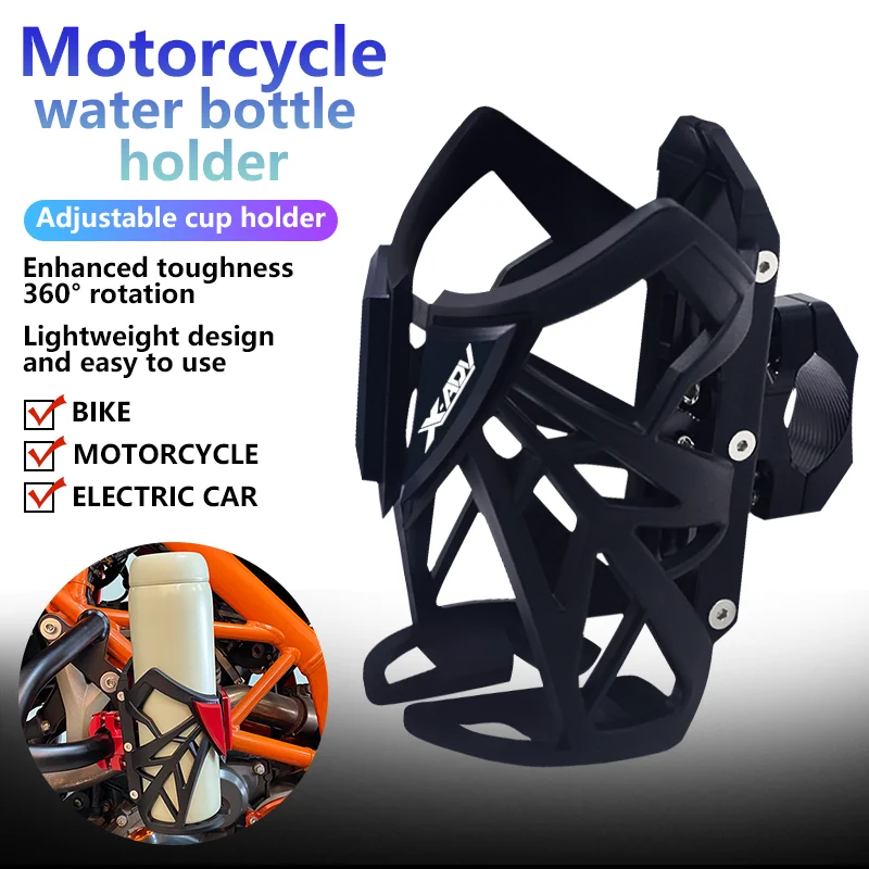 

NEW X-ADV Water Bottle Cage Drink Thermos Coffee Cup Holder Sdand Motorcycle CNC For Honda XADV 750 X ADV750 xadv 750