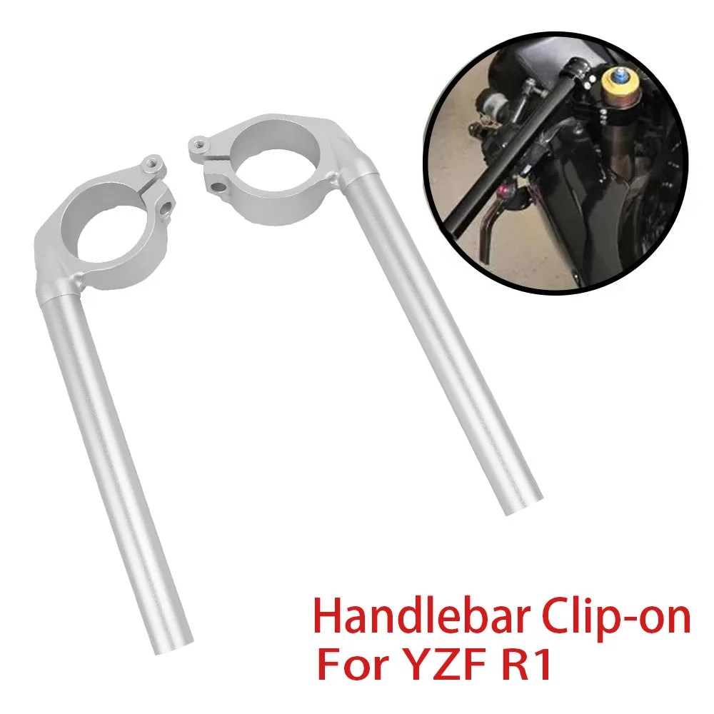 

For Yamaha YZFR1 YZF R1 YZF-R1 2004-2008 2007 2006 2005 50mm Fork Tube Clip-On Handlebars Clip Ons Handle Bar Grips