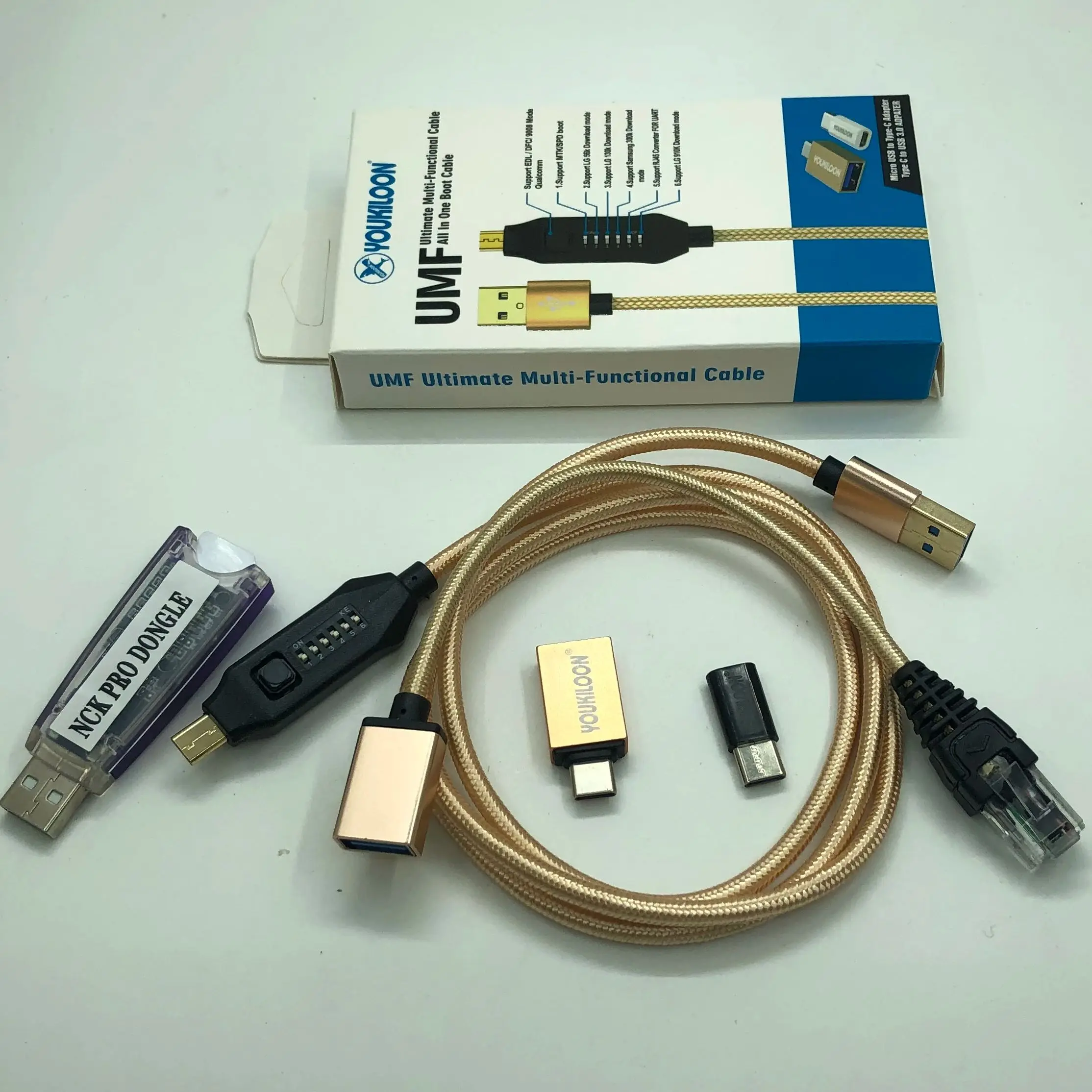 O mais novo NCK Pro Dongle NCK Pro2 Dongl + CABO DE ALTO BOOT (NCK DONGLE + UMT DONGLE 2 em 1) Frete Grátis