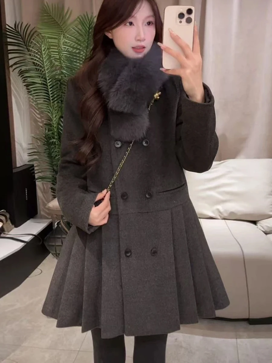 

Winter Fur Collar Dress down Jacket Women's 2026 New Korean Version Millionaire Little Fragrance Style High-End Gored Short S...