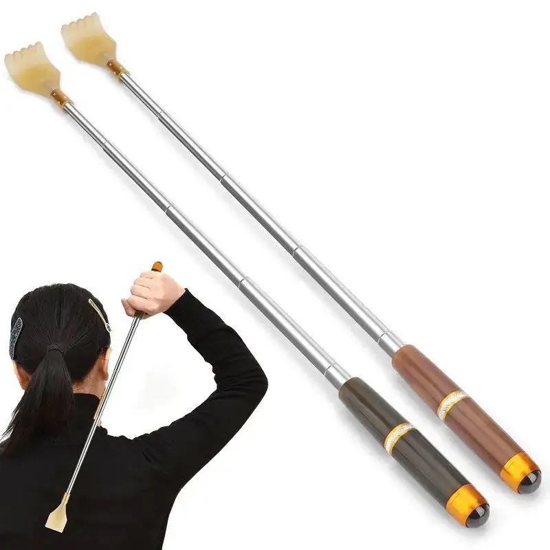 Portable Back Scratcher Telescopic Scratching Massager Back Scraper Tickling Itch Body Scratch Stick With Magnetic Ball