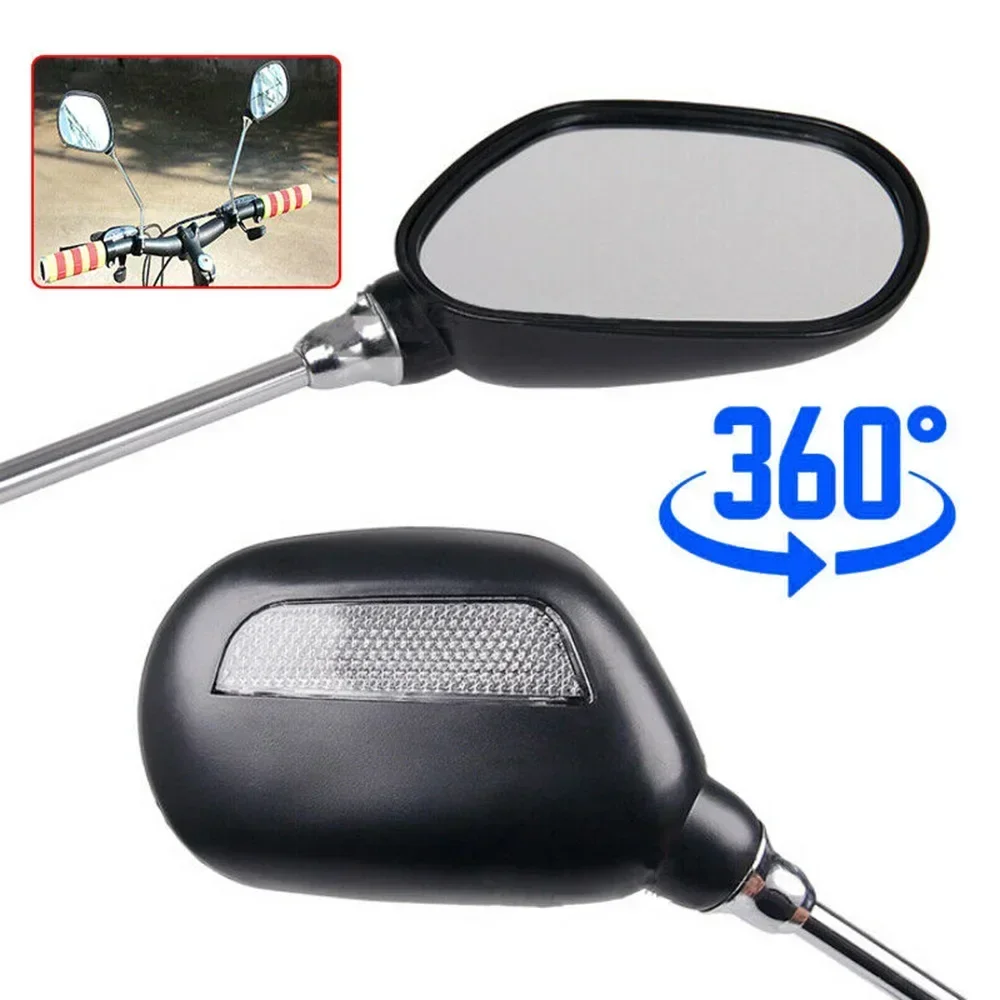 Mirror Rear View Rear View Mirror Bike Black Newest Practical Reliable Scooter Useful 1 Pair Bicycle Handlebar