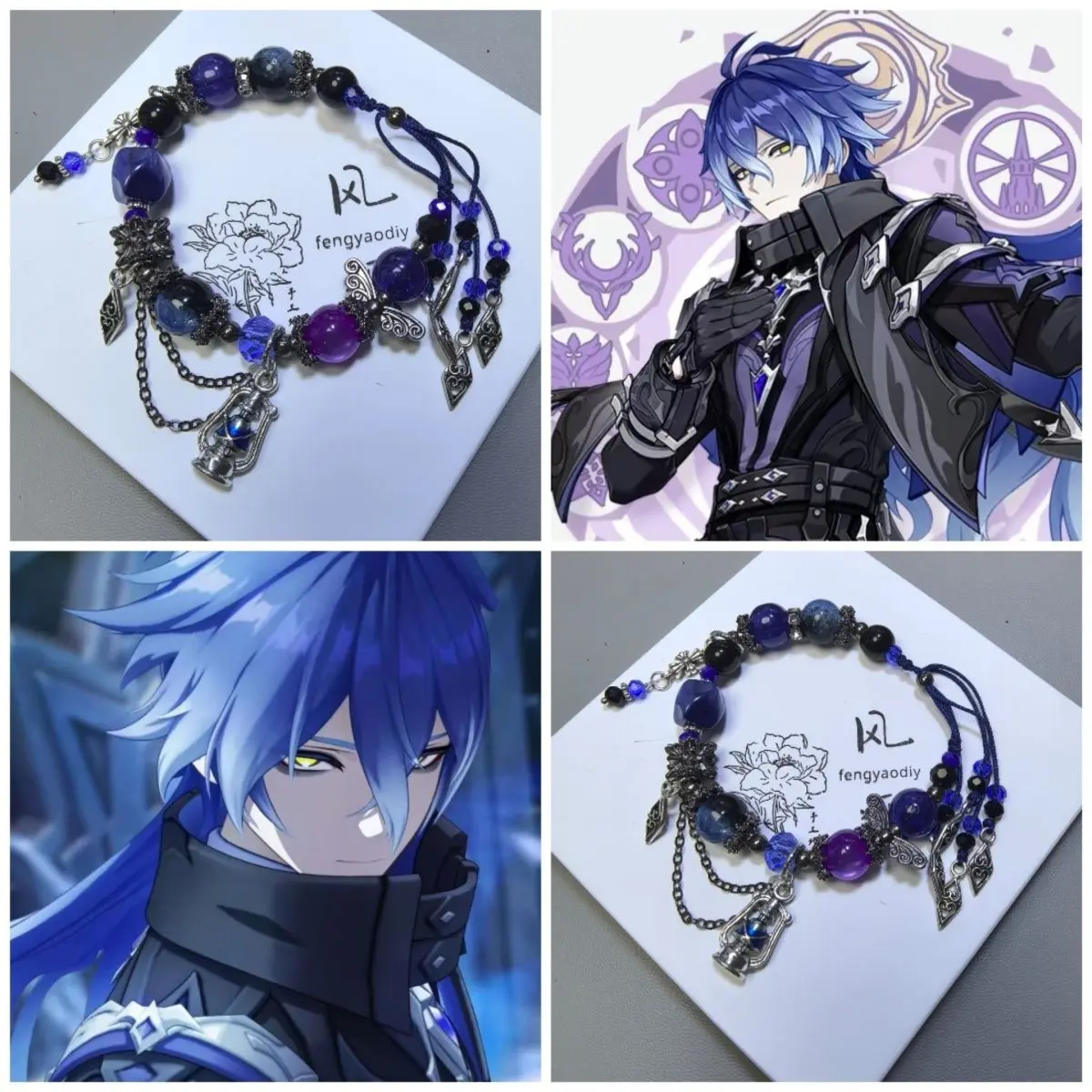 Genshin Impact Cute Cartoon Anime Flins  Bracelet Personality And Fashion Holiday Gift For Family And Friends Birthday Gift view 4